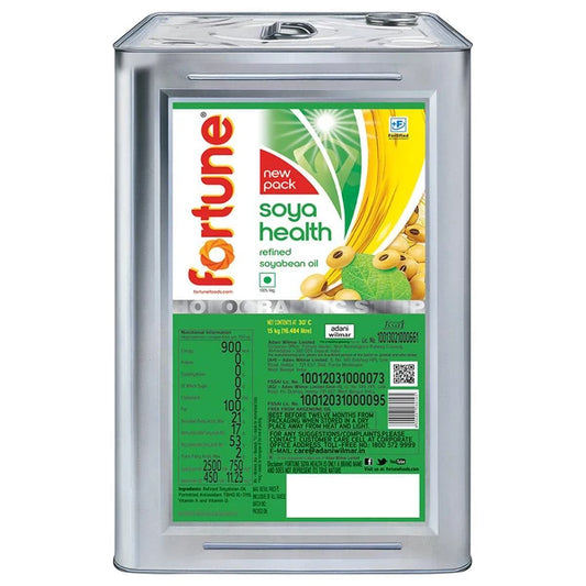 FORTUNE Soya health refined Soyabean Oil Can ( 15 kg )