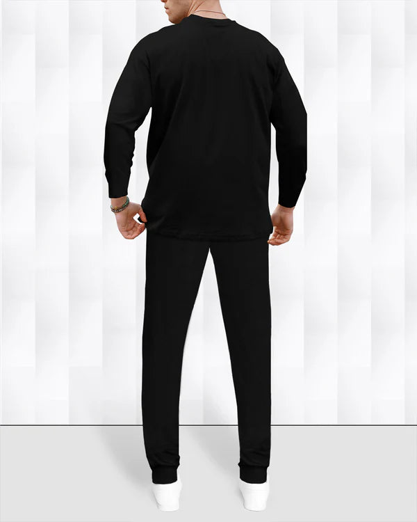 mens tracksuit WHITE-BLACK No