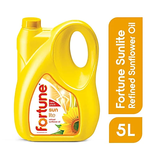 Fortune Sun Lite Refined Sunflower Oil, 5 L Can