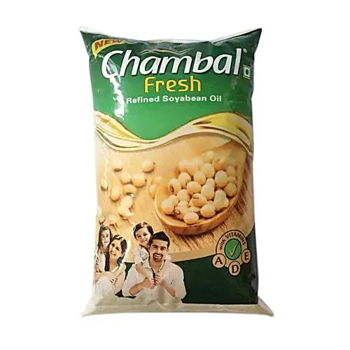 Chambal Refined Oil - Fresh Soyabean, 1 L