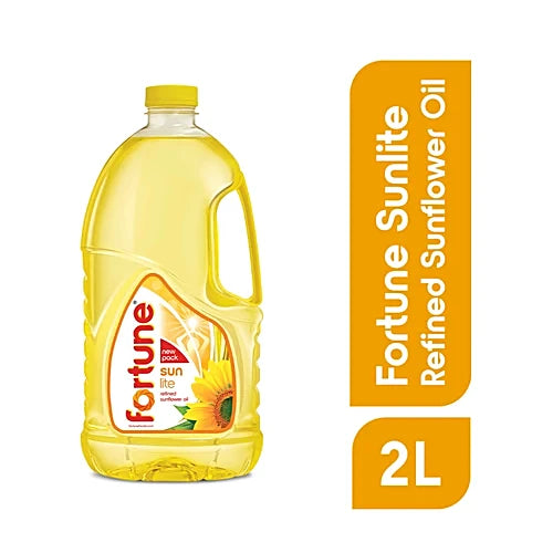 Fortune Sunlite Refined Sunflower Oil, 2 L