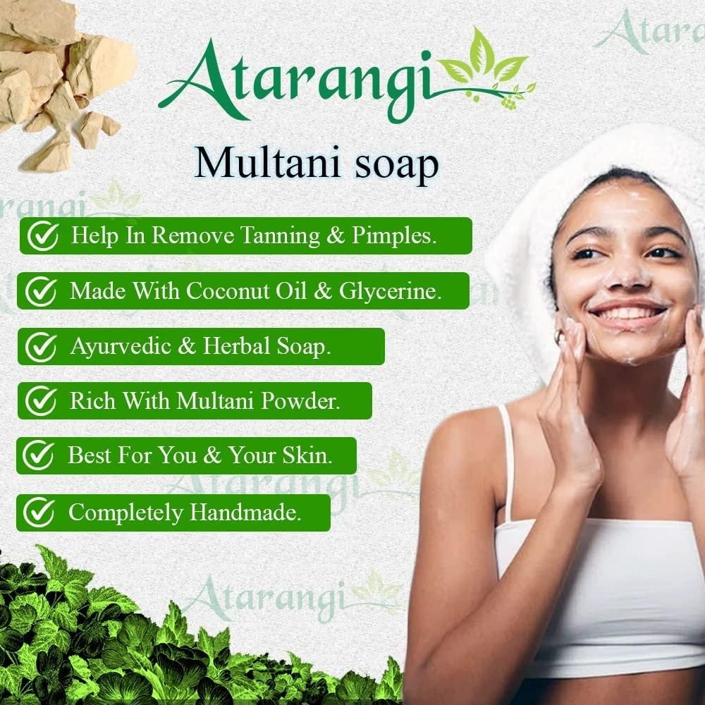 Multani Mitti Handmade Soap With Multani Mitti For Remove Pimple Marks