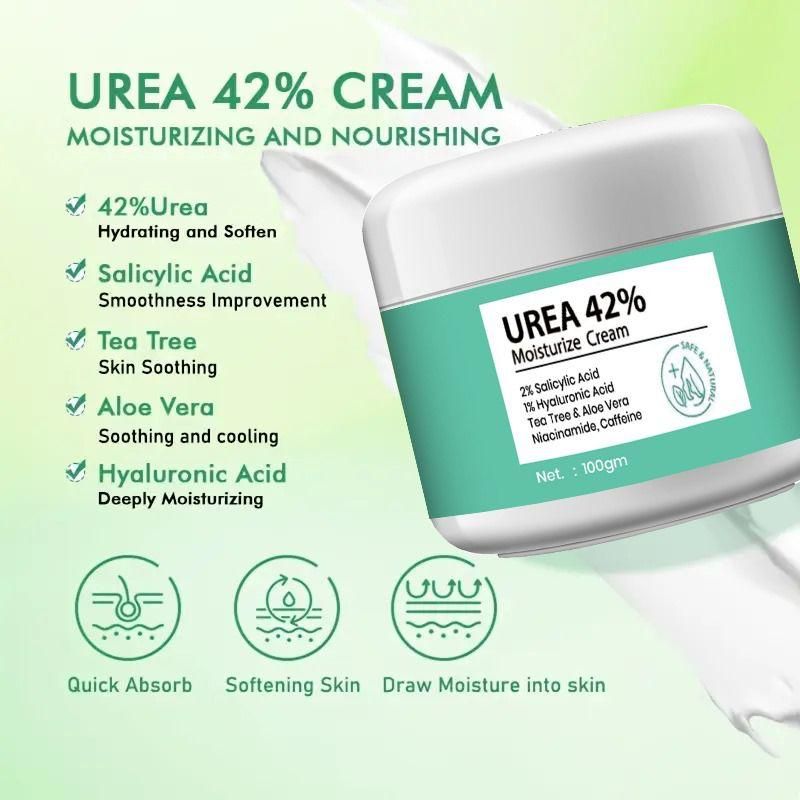 Urea 42% Moisturizing Cream 100gm (Pack of 2)