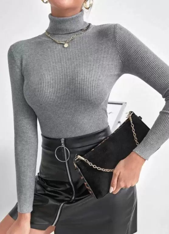 Casual Solid Women Grey Top