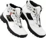 lejano High Tops For Men (White, Black , 10) 007